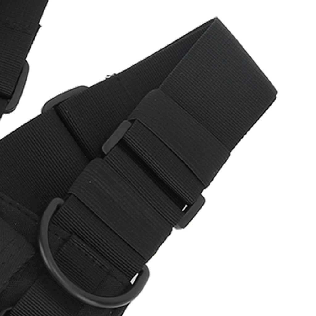 Multifunctional Chest Pack Front Chest Backpack Running Vest Bag for Men and Women Black