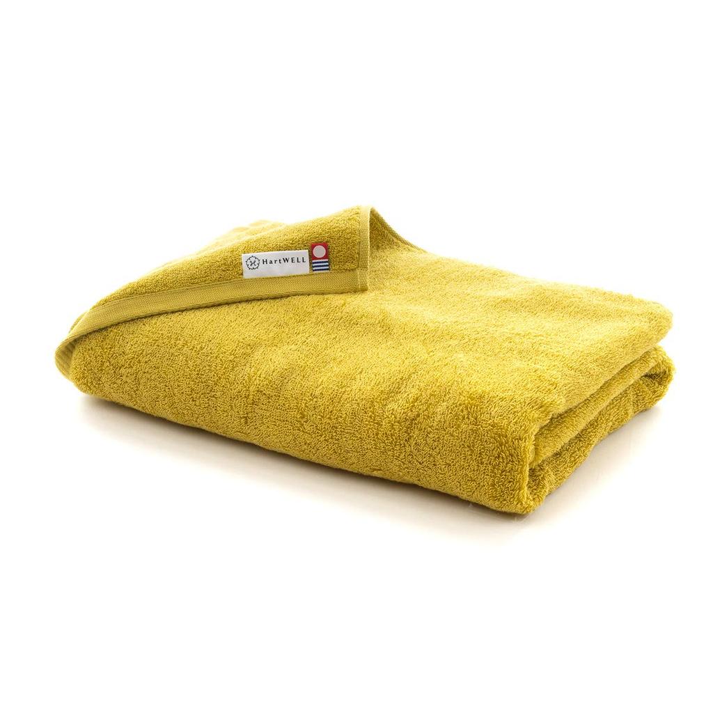 Heartwell Imabari Fluffy 365 Bath Solid Made in Yellow Towel, Towel, Color, Simple, Japan,