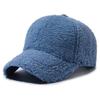 Velvet Lamb Wool Baseball Cap Thicken Winter Peaked Cap Vintage Plush Snapback  Daily