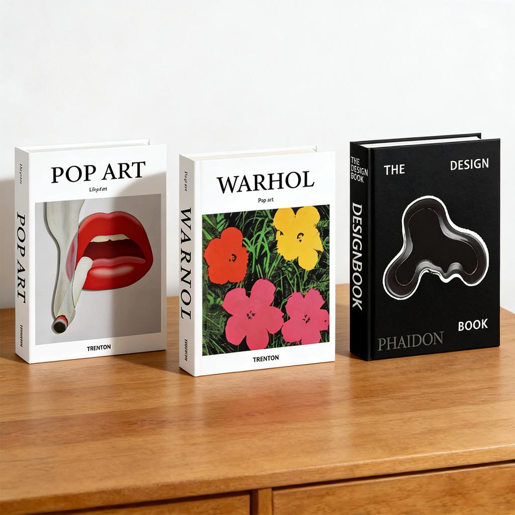 Aesthetic Decorative Books Enhances Your Coffee Table Bookshelf Beautiful Fake/Faux Books for Modern Home Decorations