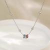 Zhongying Multi-Layer Colorful LuLu Tong Pendant Necklace – Sweet Spicy Girl Style Clavicle Chain for Women
