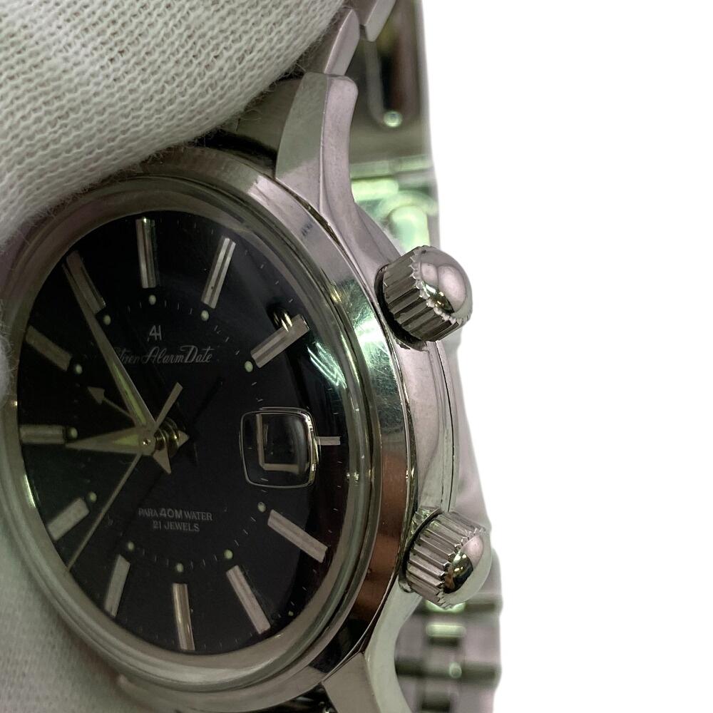 CITIZEN 3-hand date 21 stones Stainless Steel Alarm Date Watches Silver Stainless Steel Used