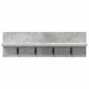 Wall Mounted Nightstand Concrete Grey 60 x 10.5 x 18 cm