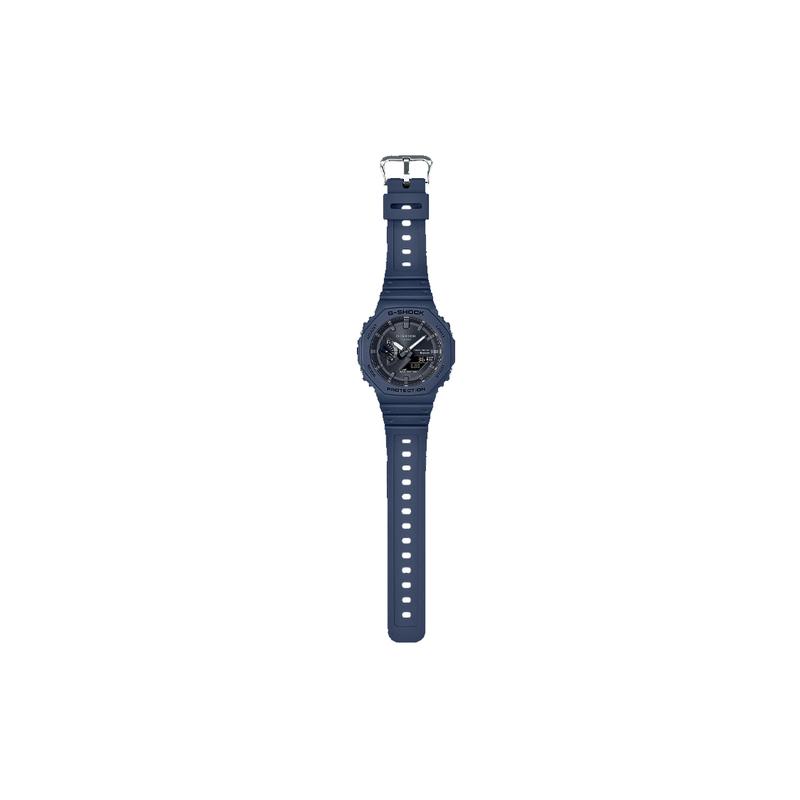 Casio LCD/Pointer Dual Display Series Classic Octagonal Carbon Fiber Core Protection Dual Display Solar Quartz Movement Resin Strap GA-B2100-2AJF