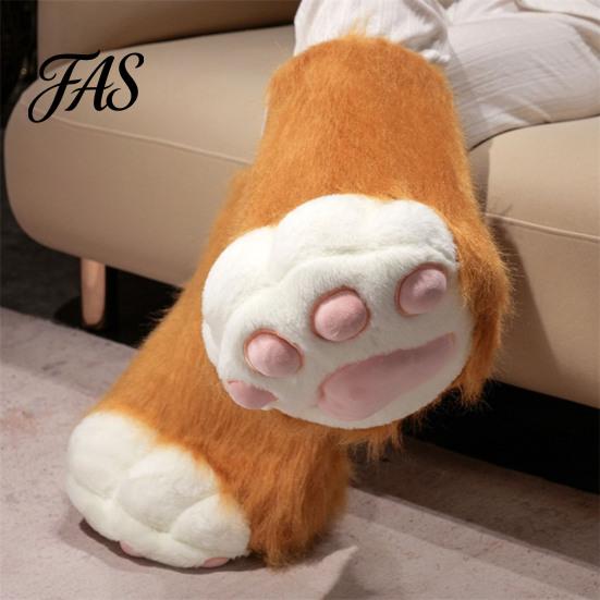 Flauschige Pfotenhandschuhe 1 Stück Tierhandschuh Stiefel Plüsch Pelzig Schuh Niedliche Katze Cosplay Zubehör für Kostümpartys Thema Weich