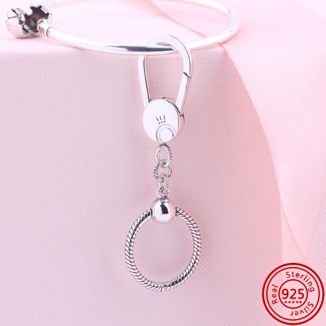 New O Heart Shape Fashion Pendant Key Chain Beads Fit Original Fashion Bracelet Necklace Diy Charm Women Jewelry