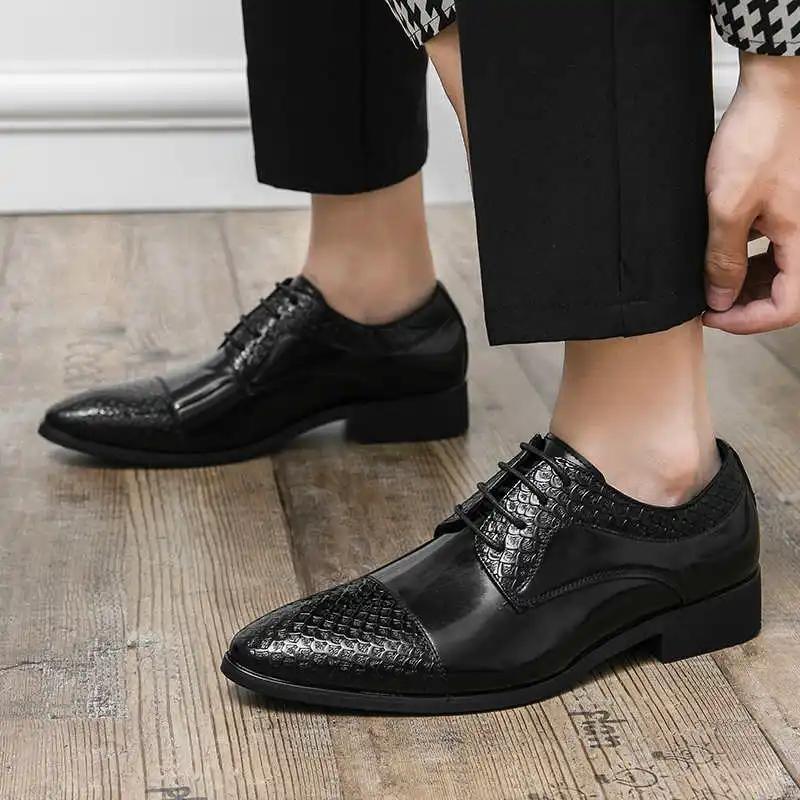 Low-heeled Sharp Nose Elegant Blue Man Shoes Casual Dress Shoes Sports Men's Shoes Sneakers Wholesale On Offer Wide Foot