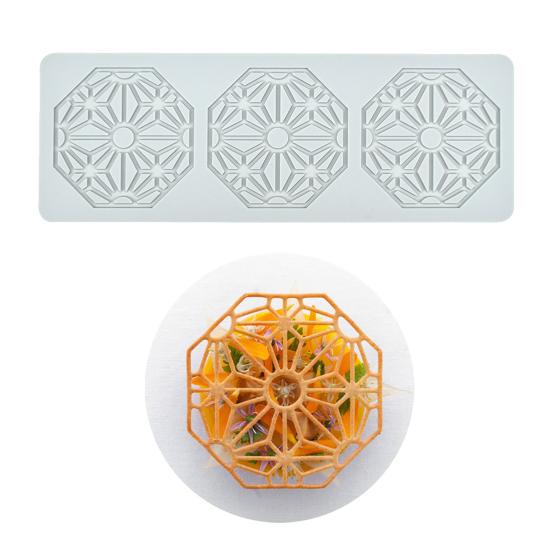 Baking Mold Leaf Pattern Food Grade Flexible Cake Decoration No Odor Fondant Molds Vintage Curlicues