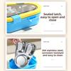 Triangle Thermal Lunch Box Divided Compartments Food Container Portable Insulated Bento Box  Picnic
