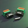 DB9 Male and Female RS485 RS422 9Pin Solderless Adapter Terminal Block for Industrial Equipment Monitoring Network Setup