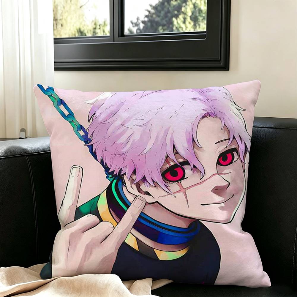 Bunny Iglesias Manga Square Double-Sided printed Pillow Case Bedroom Bedside Pillow Sofa Cushion Cover