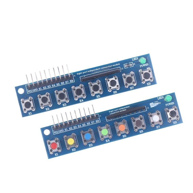 8 Nezávislých Tlačidlový Dotykový Modul s LED Indikátorom Klávesnicový Modul Klávesnicový Modul Pre Arduino Arm
