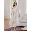 Middle East Dress Embroidery Women Clothes Dubai Elegant Robe Relaxed-Fit Arabic Long Dress Dress
