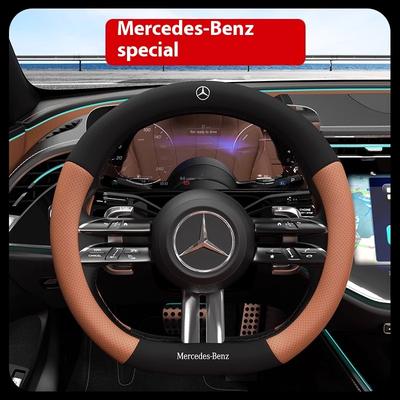 Housse de volant en cuir 3D pour Mercedes-Benz Classe A C E S V AMG GLA GLC GLK Vito SL ML Sprinter SLK Viano