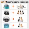 Foldable Pet Playpen, 36 inch Portable Dog Playpen, Crate Kennel for Puppy, Dog, Cat, Premium Waterproof 600D Oxford Cloth, Removable Zipper, for