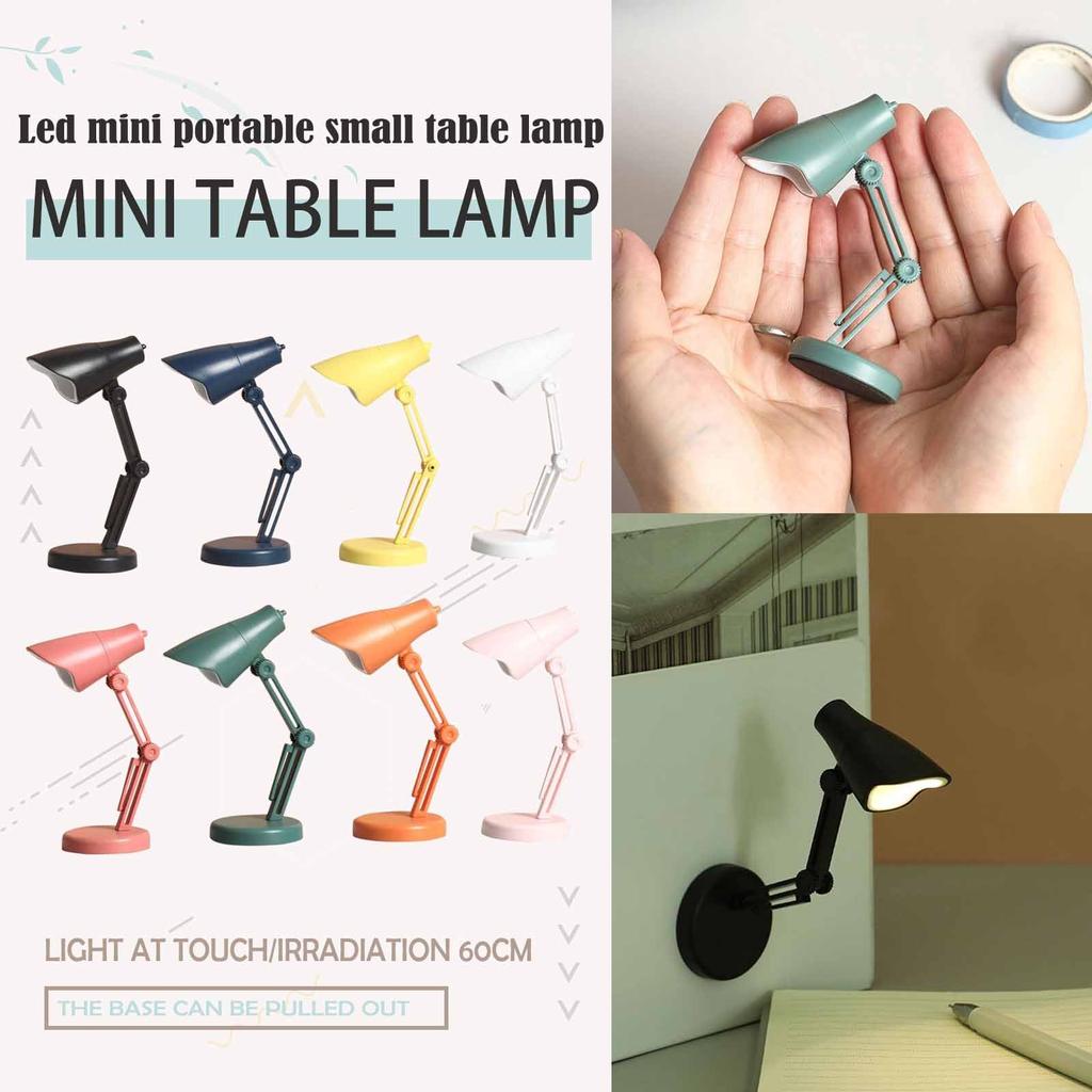 Mini Night Light Magnetic Suction Bedside Bookmark Light Portable Folding Small Table Lamp Gift