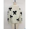 TikTok Trending European & American Round Neck Knitted Sweater with Long Sleeves & Bow Jacquard for Autumn/Winter Women