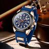 Automatic Calendar Locomotive Men's Titanium Alloy Hollow Large Dial Fashion Luminous Multifunctional Men's Sports Watch