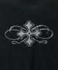 MAISON MINED Celtic Cross Long Sleeve Washed Black