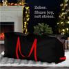 Storage Bag for Christmas trees Durable Tarp Material Zipper Sturdy Carry Handles for Seasonal Holiday Wreath Decorations