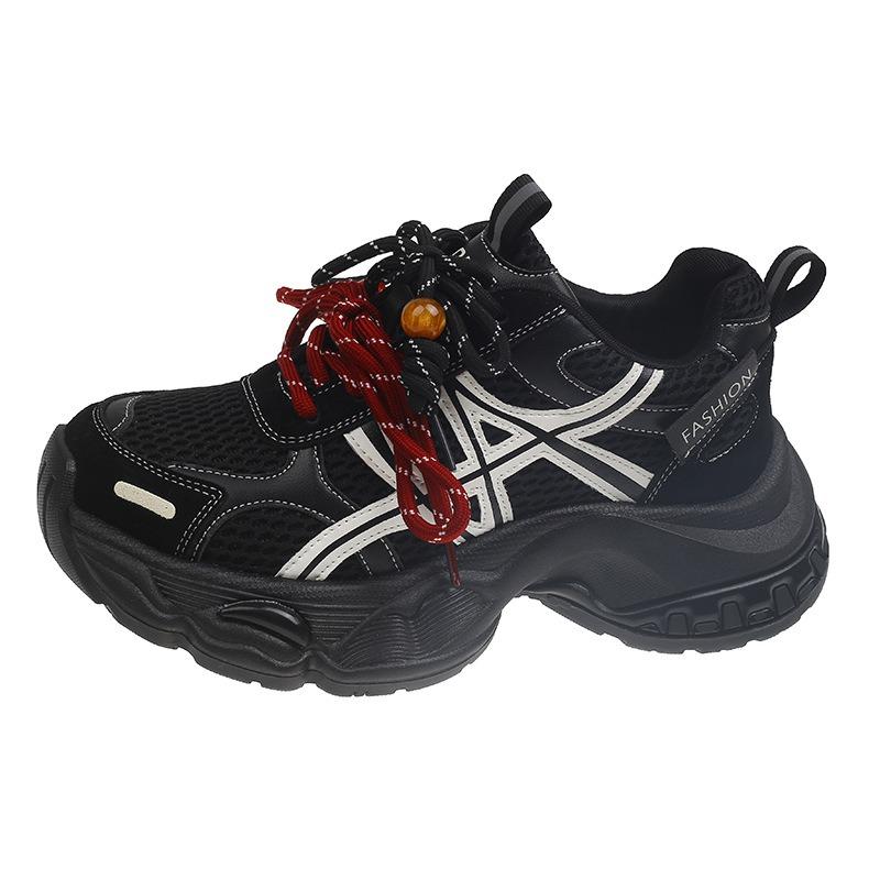 Dicke Sohle, erhöhend, Dad-Schuhe für Damen, Herbstneuheit, vielseitig, leicht und atmungsaktiv, Mesh-Laufschuhe, lässige Sportschuhe