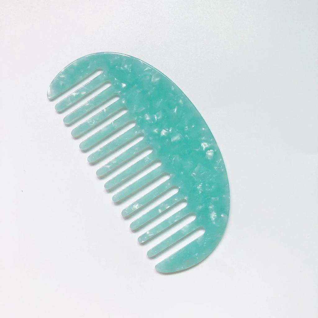 Pettini per capelli in acetato a denti larghi Antistatici Spazzola per capelli da massaggio Parrucchiere Colorato Salone di acconciatura Styling Accessori da viaggio