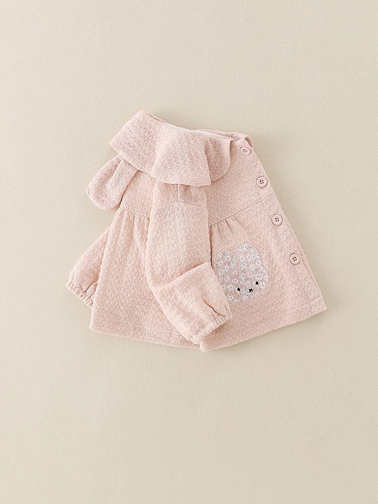 Mädchen Kleinkind Doppel-Lagen Langarm Jacke und Outfit Set für Frühling und Herbst