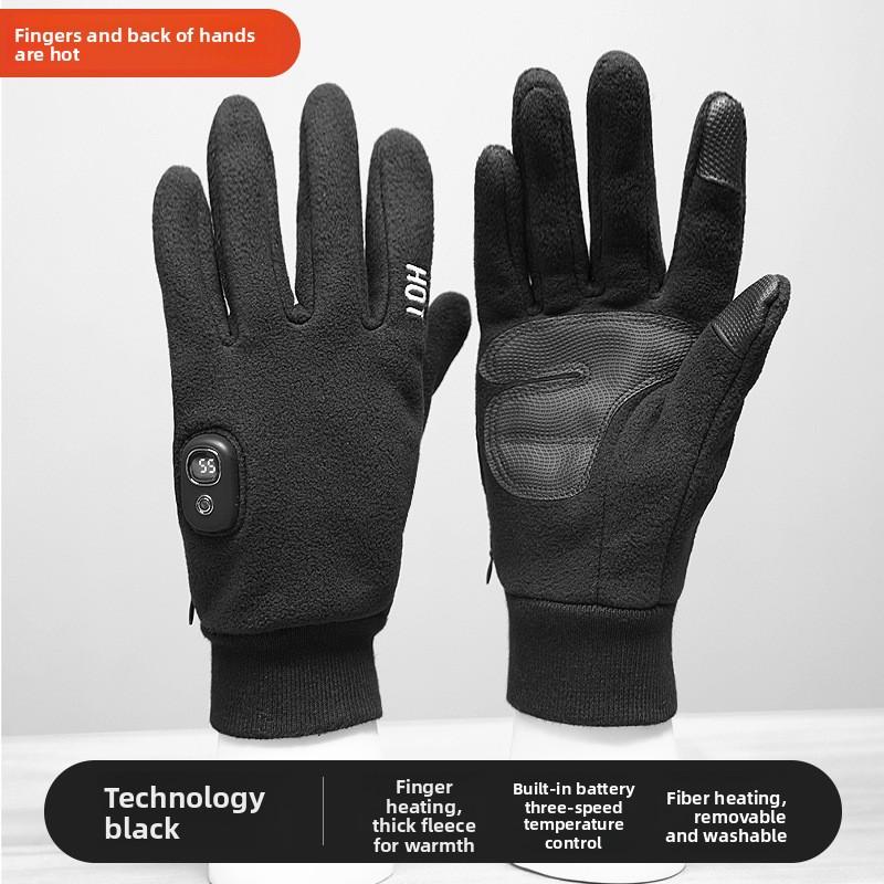 Electric Heating Gloves Ski Cold Gloves Lithium Battery Touch Screen Heating Gloves Outdoor Riding