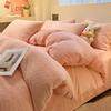 Thicken Winter Super Warm Duvet Cover for Double Bed 3D Carving Milk Velvet Comforter Cover Queen Funda Nordica Cama 150