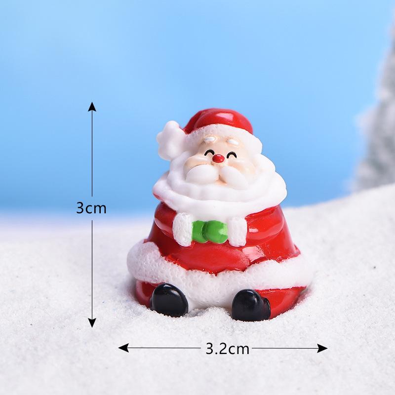 New Santa Claus Cute Snowman Micro Landscape DIY Bonsai Decoration Snow Landscape Ornament Sea Lion Christmas Ornament