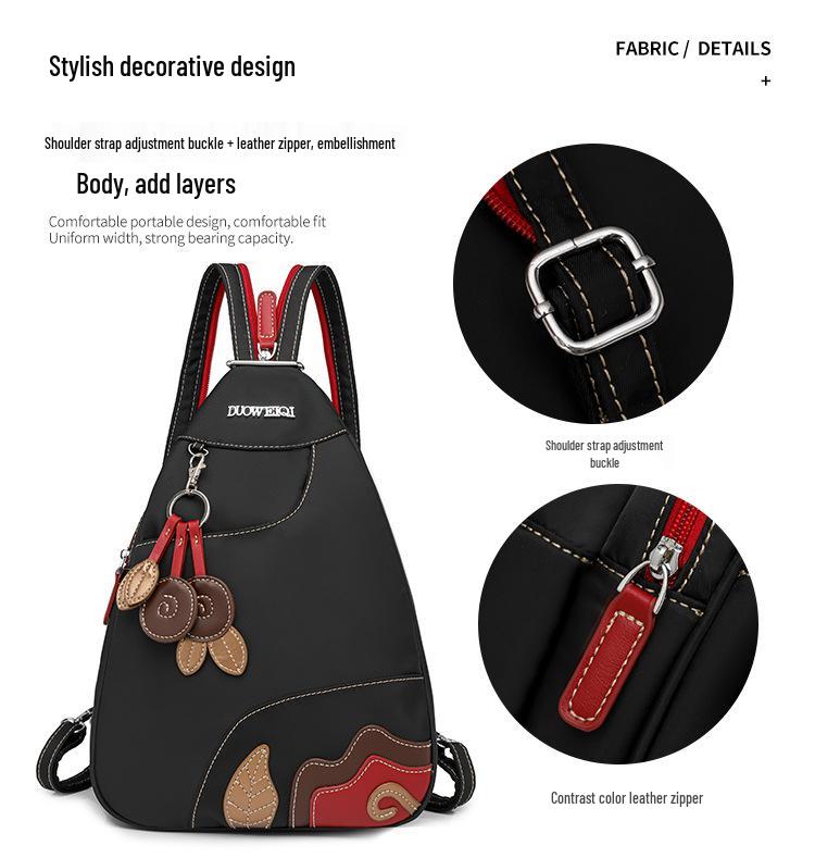 Fashionable Korean Style Waterproof Oxford Crossbody Backpack: Lightweight, Versatile, Large Capacity, Multi-functional