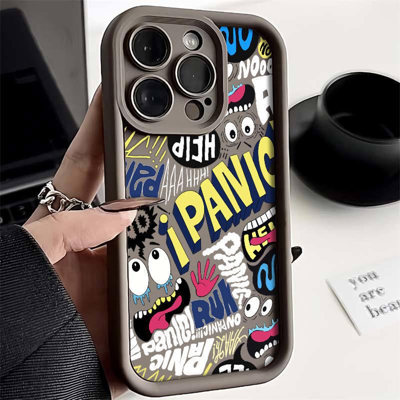 

Силиконовый чехол для телефона в стиле граффити для моделей iPhone: 11, 12, 13 Pro, 14 и 15 Pro Max iPhone 11