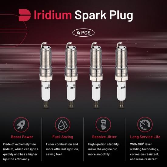 91418 4PCS Iridium Spark Plugs For Chevy Corvette Express 2500/3500/4500