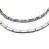Grandoin Necklace - Germanium & Titanium - Lightweight, Comfortable, Eco-friendly, Stylish, Simple - Silver