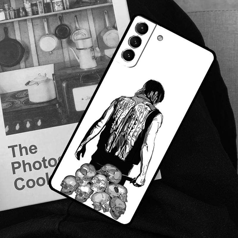 Daryl Dixon The Walking Dead Phone Case For Samsung Galaxy S24 S22 S23 Ultra S20 S21 S24 FE S9 S10 Plus Note 10 20 Ultra