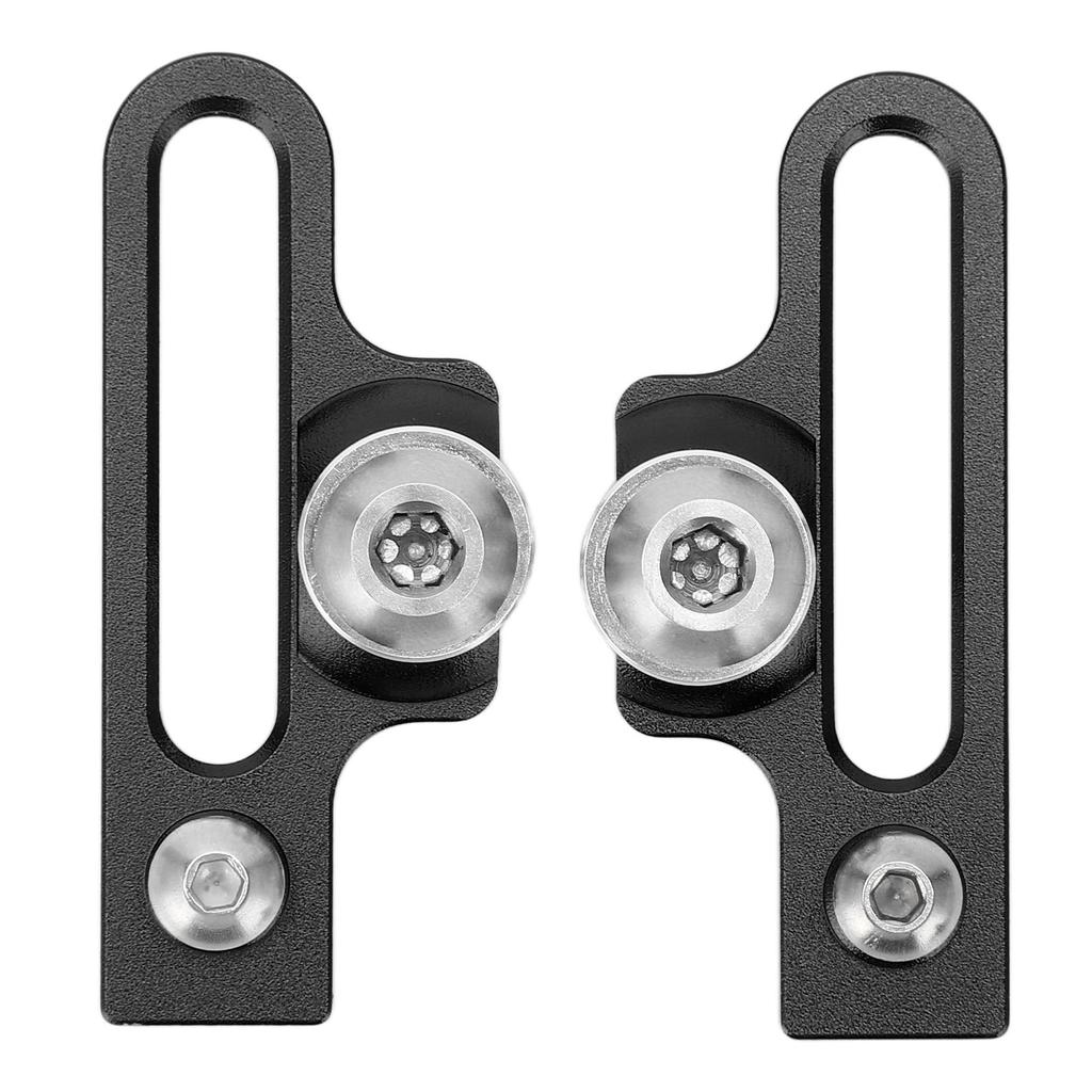 2Pcs Bike C Clamp Brake Pad Aluminum Alloy Extension C Caliper Adapter Brakes for Road BicyclesBlack