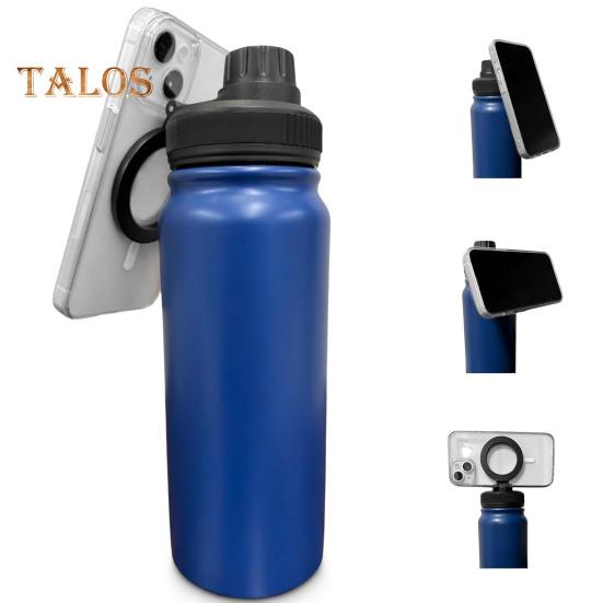 2-in-1 Insulated Cup Lid Leak-proof Water Bottle Spout Lid Magnetic Phone Holder Multifunctional Phone Stand Bottles Lid