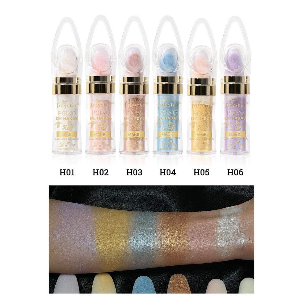 Highlight Pat Powder, Natural Three-dimensional Grooming Blush, Elf Powder, Pearl Glitter Powder