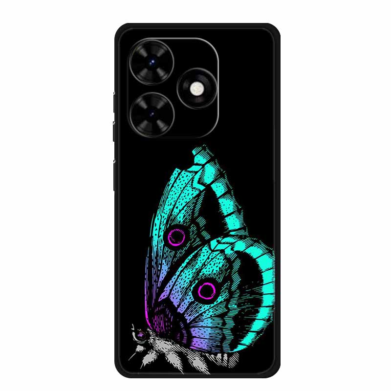 For Tecno Spark Go 2024 Case Luxury TPU Silicone Soft Back Cover Phone Cases for Tecno SparkGo 2024 BG6 Shockproof Flower Fundas