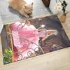 Custom Name Princess Pink Gown Carpet Rug Customizable Soft Washable Anti-Slip Home Living Room Sofa Mats Personalized Rug. 0909337