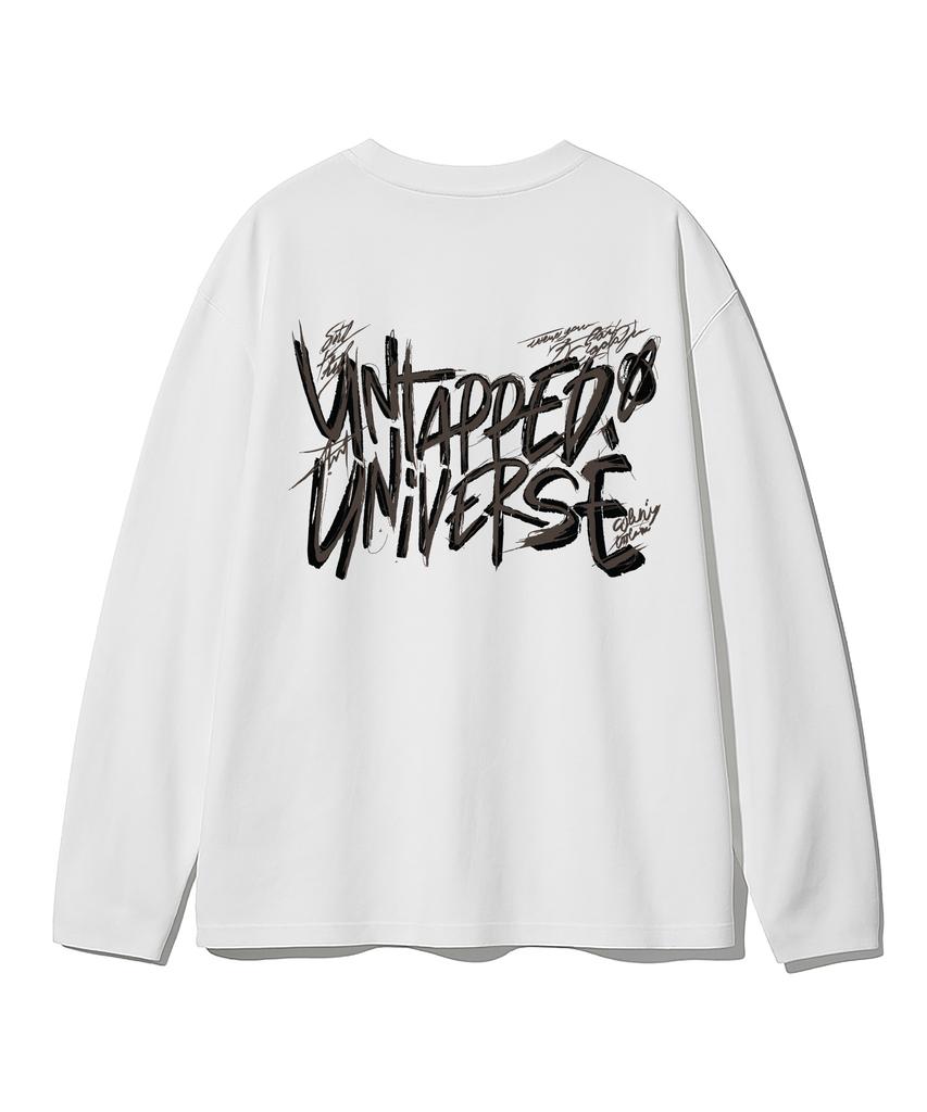 UNTAPPED STUDIO Universe Wild Lettering Oversized Long Sleeve T-Shirt 4 Colors