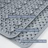 Non-Slip Bathtub Mat with Suction Cups Drain Holes Machine Washable Textured Shower Mat Durable PVC Material Bath Mat