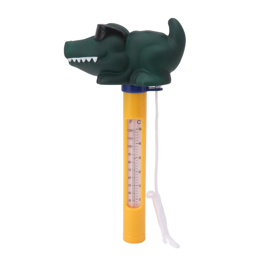 Floating Pool Thermometer Large Size Easy Read Cartoon Thermometer with String for Water