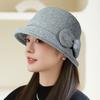 The New Winter Hat for The Elderly Women's Warm Fleece Basin Hat for The Elderly