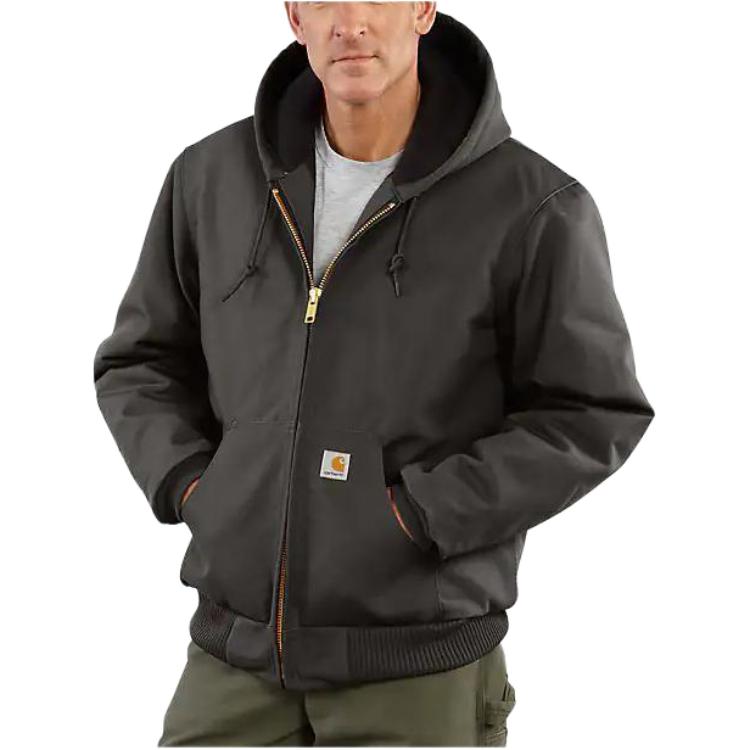 Carhartt 106673 J140 Upgraded FLANNEL LINED ACTIVE JAC FIRM DUCK 3 WARMEST RATING Jacket 106673