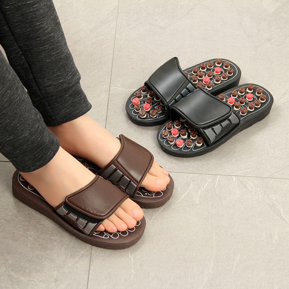 Unisex Acupressure Massage Slippers Anti-slip Reflexology Sandals Foot Massage Shoes  Fasciitis