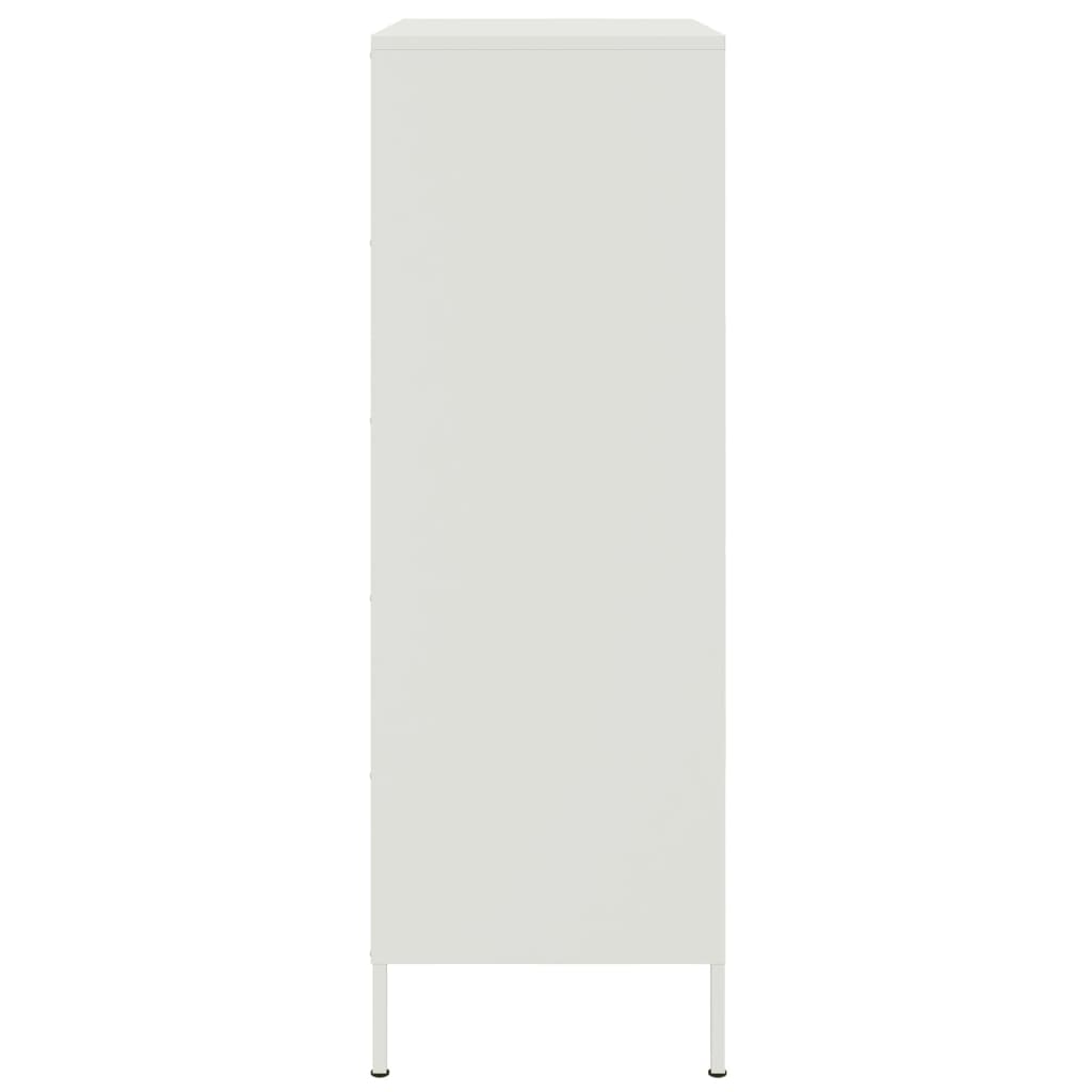 Vidaxl Szafka, Biała, 68X39X113 Cm, Stal