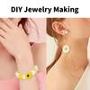 Daisy Theme Silicone Beads Variety Pack Colorful For DIY Accessories Handmade Bracelets Crafting Activities