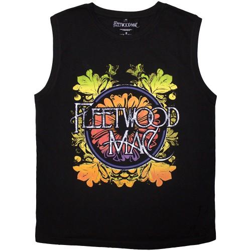 Fleetwood Mac Unisex Adult Circle Floral Logo Tank Top