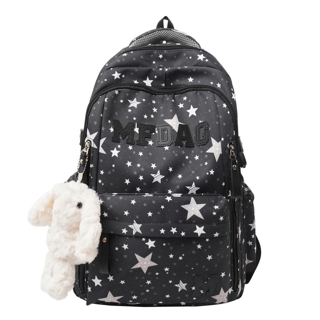 Schoolbag Sea Salt Fog Island Star Smudge Couple Tide Backpack High School Handsome Sports Student Training Air Cushion Backpack